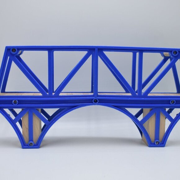 Sodor Bay BLUE BRIDGE - Thomas & Friends Wooden Railway 12" Used Good - Picture 8 of 12